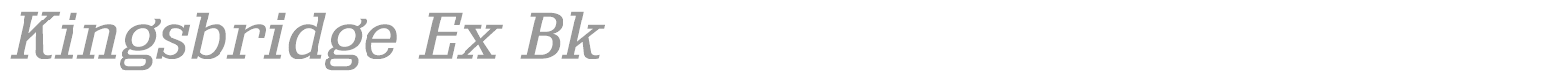 Kingsbridge font preview